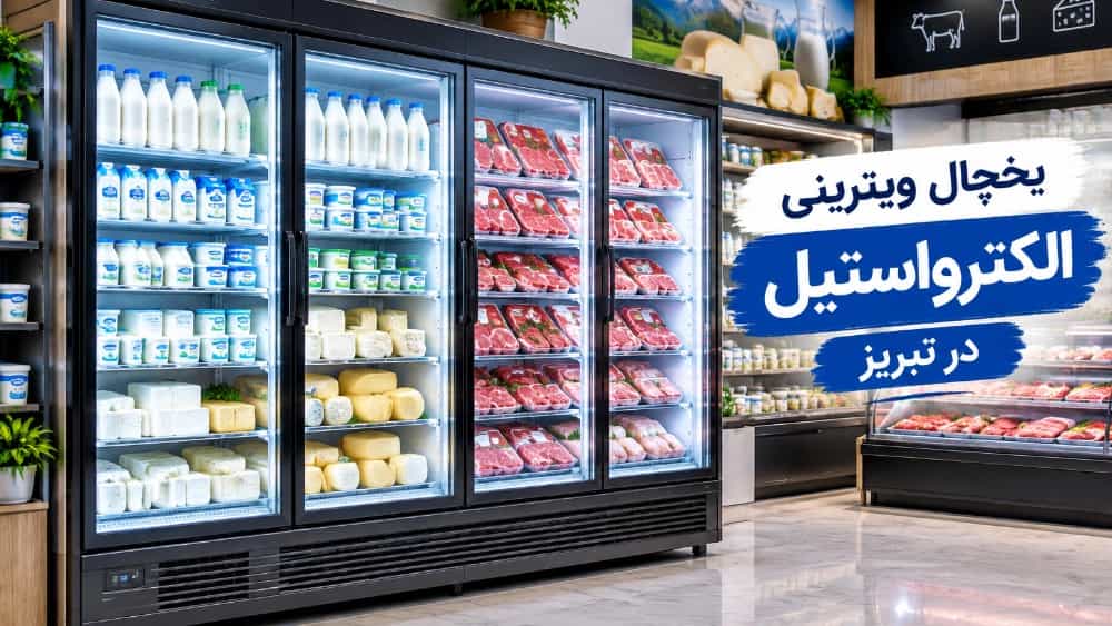 یخچال الکترواستیل ویترینی مناسب لبنیاتی و پروتئینی در تبریز